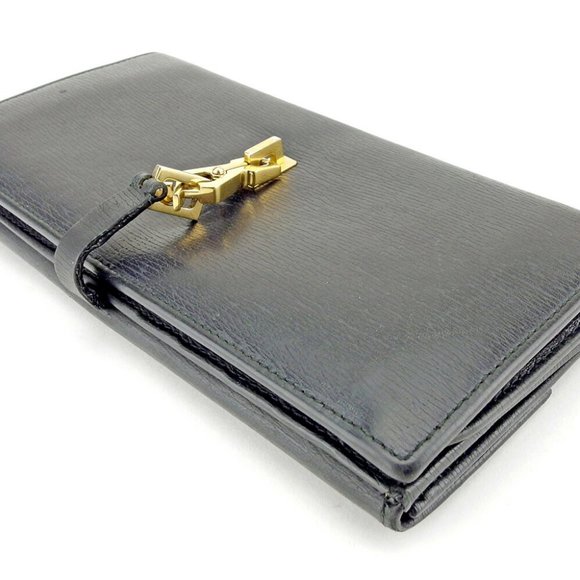 Auth GUCCI long wallet canden key leather - Picture 1 of 8